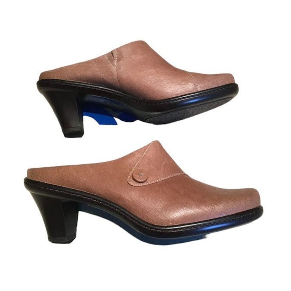 New Y2K Softwalk Reti Cork Tan 8WW Slip On Heeled Shoes
